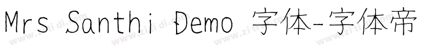 Mrs Santhi Demo 字体字体转换